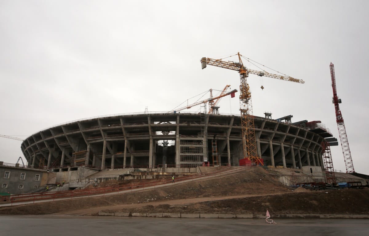 Nyolcan haltak meg eddig az épülő szentpétervári stadionnál