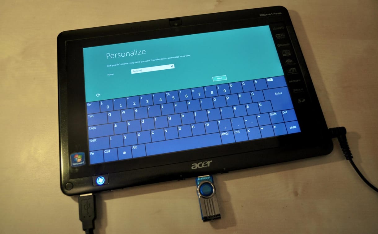 Kipróbáltuk: Windows 8 egy Acer Iconia W500 táblán [videóval]