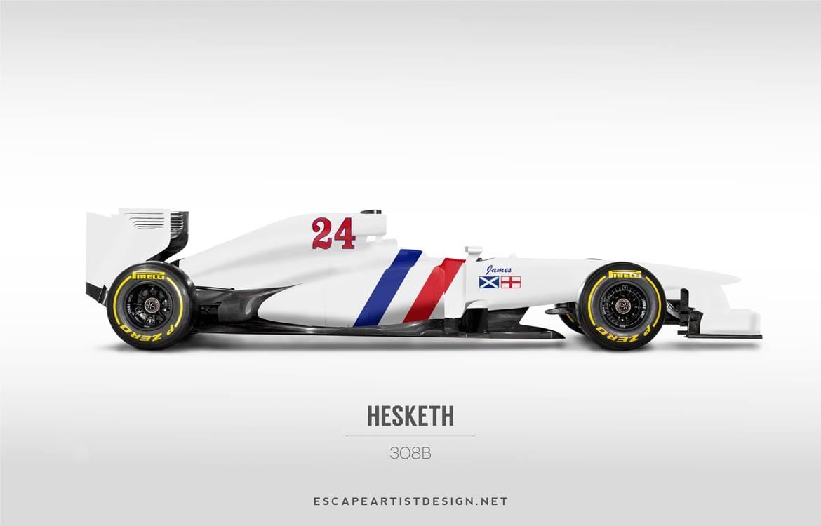 Így mutatnak a mai F1-es autók retró köntösben