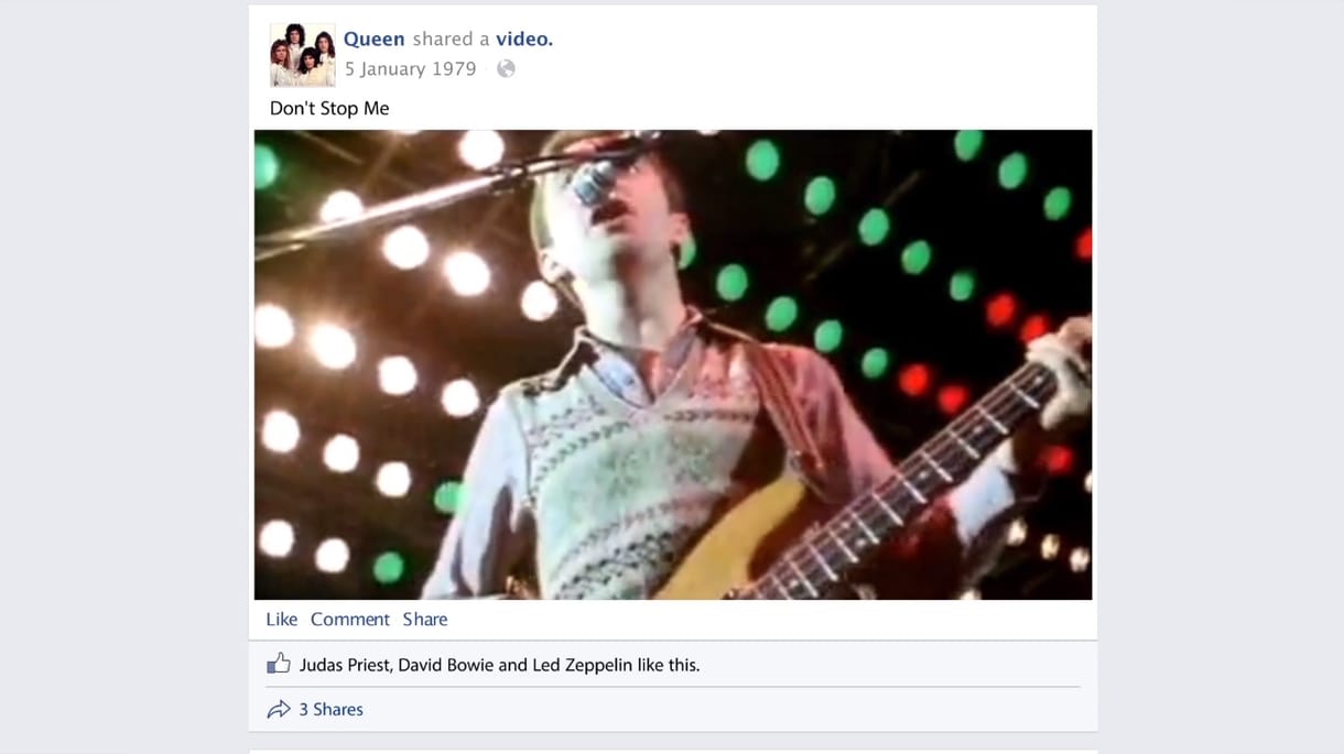 Elképesztő Facebook-videó a rock történetéről