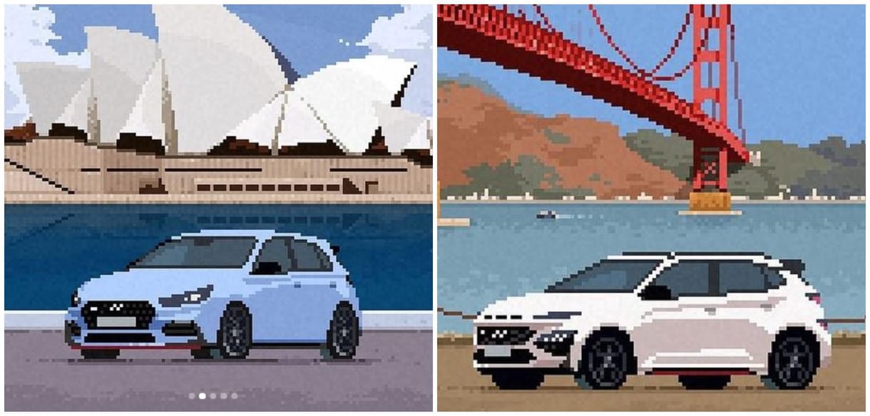 Magyar játékfejlesztő csinált a Hyundai sportos modelljeihez pixelgrafikát