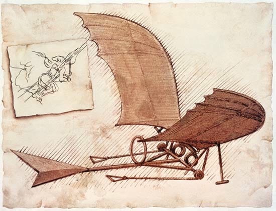 Megépítették Leonardo da Vinci repülőjét