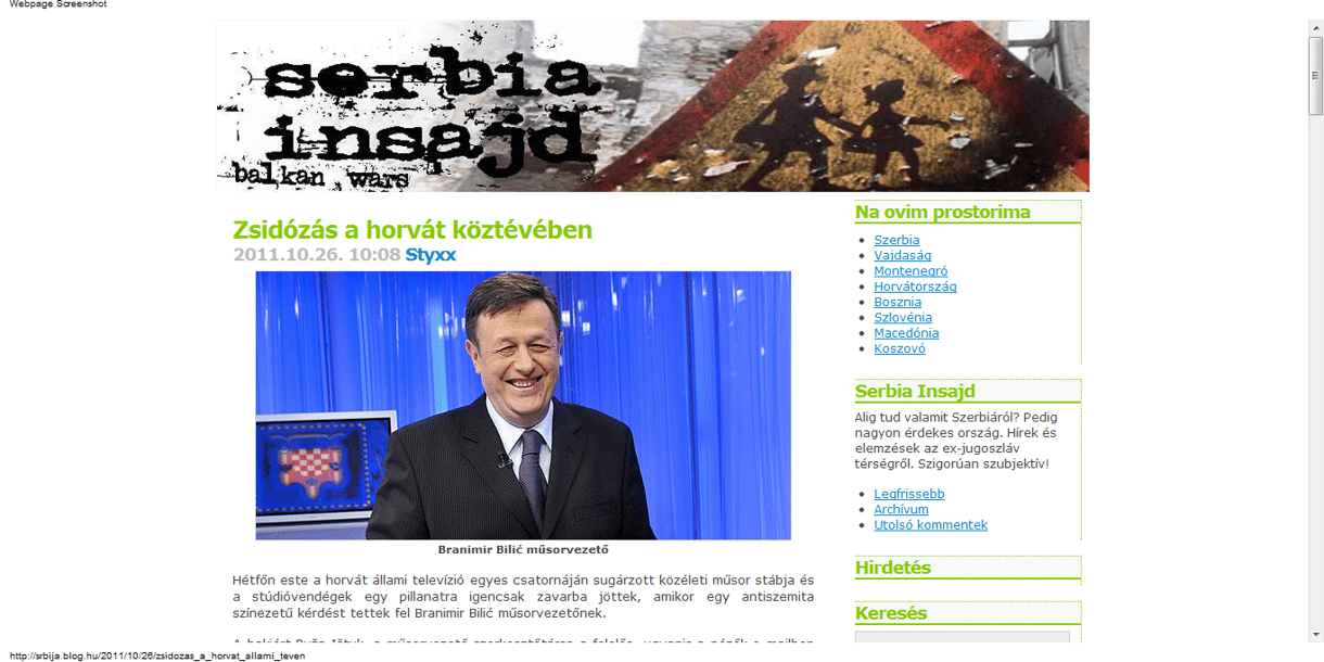 Hitler, a zsidók és a bankárok - zavart keltett a köztévés zsidózás Horvátországban