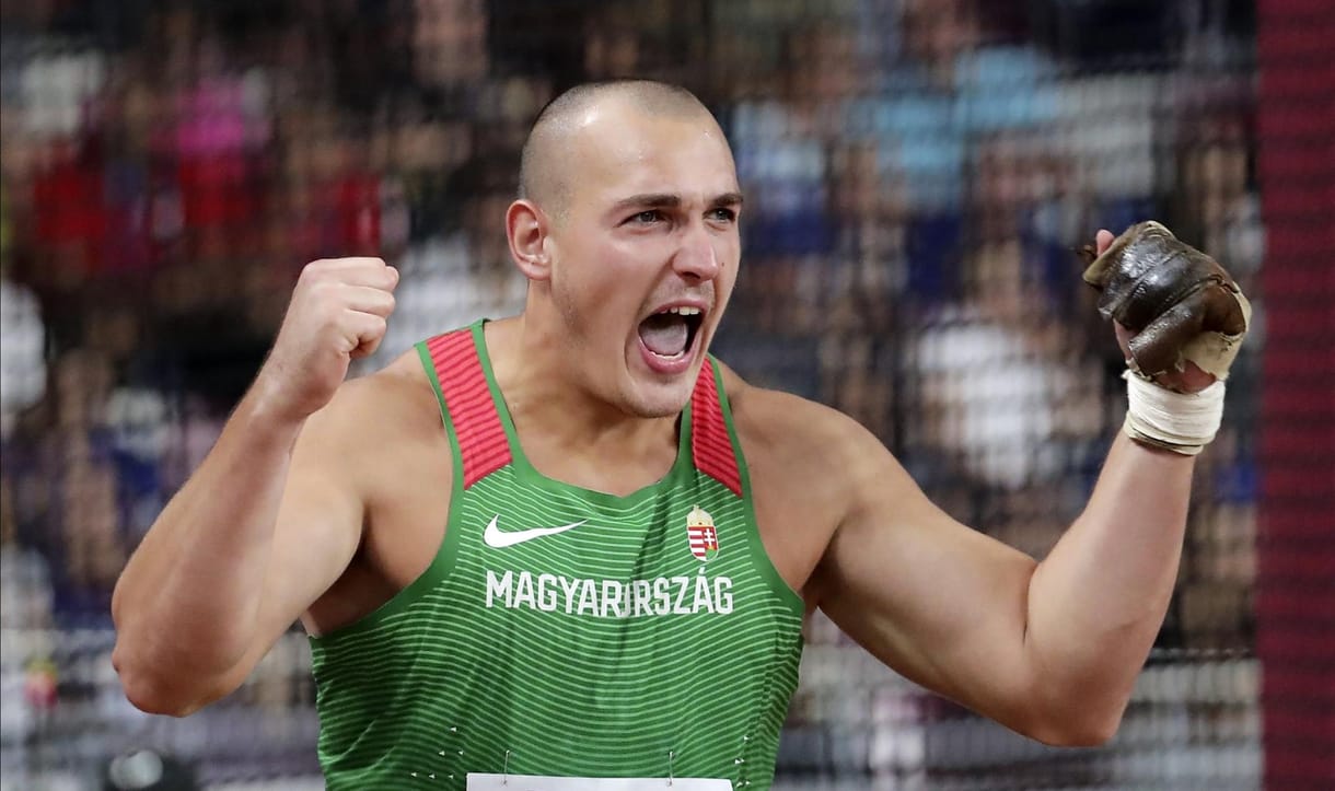 Világbajnoki bronzérmet nyert a kalapácsvető Halász Bence 