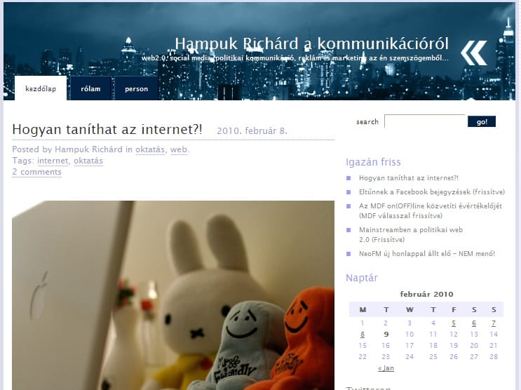 Hogyan taníthat az internet