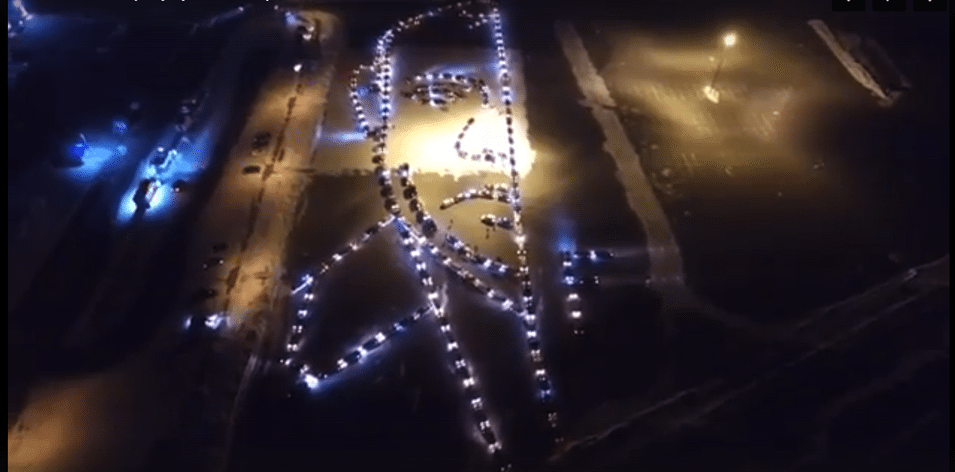 Szibéria: Kinek az arcképét rakhatták ki két héttel az elnökválasztás előtt?