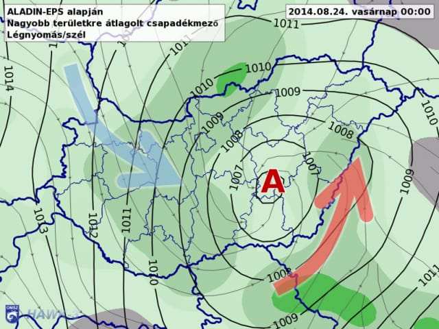 Ciklon ér ide estére, így növekszik lépésről lépésre - térképek