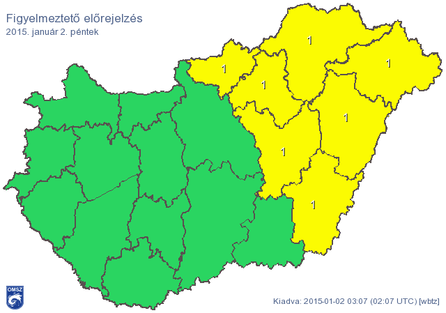 Kicsit melegszik az idő, de ónos eső jön