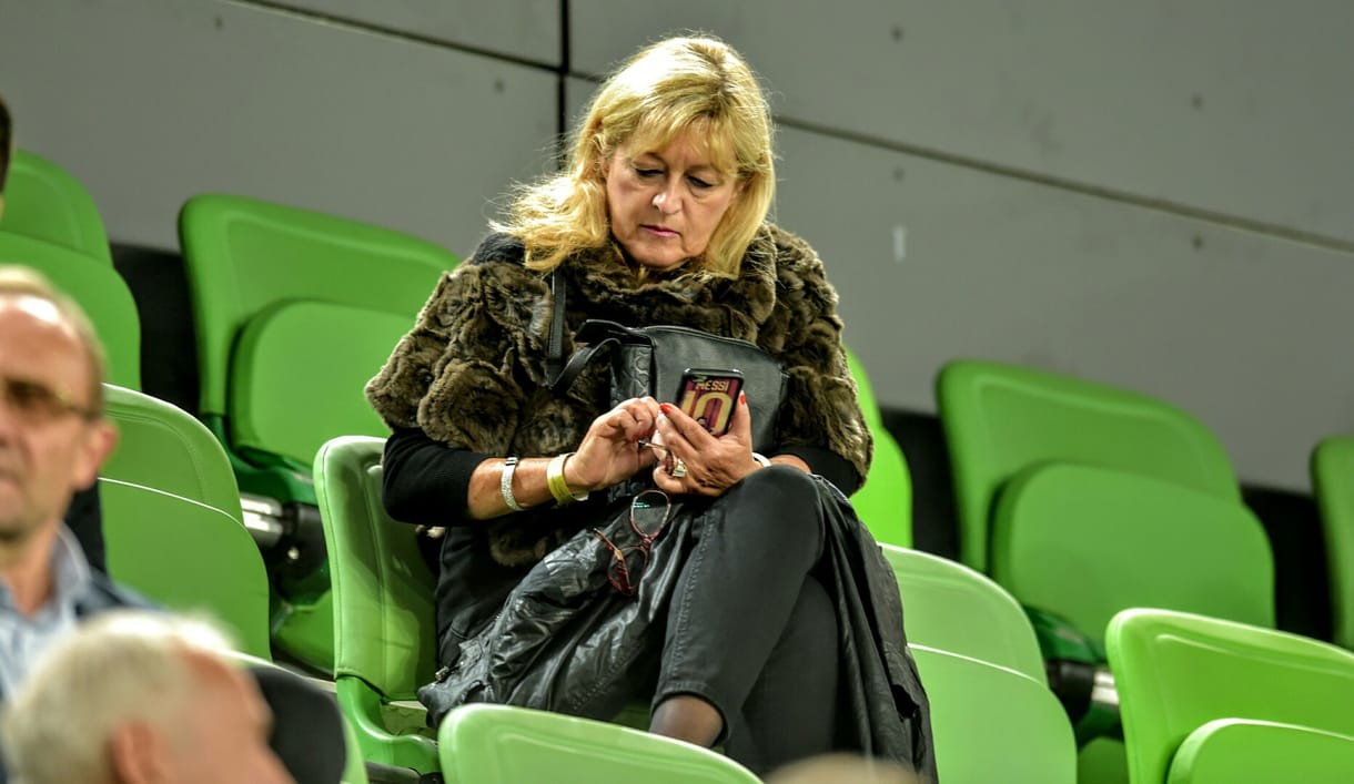 Schmidt Mária is a Groupama Arénában szurkol