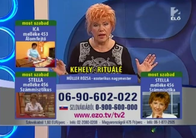 A Médiatanács szerint negatív hatásai lehetnek az Ezo TV-szerű jósműsoroknak
