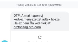 Az OTP nevében küldenek csaló SMS-eket adathalászok