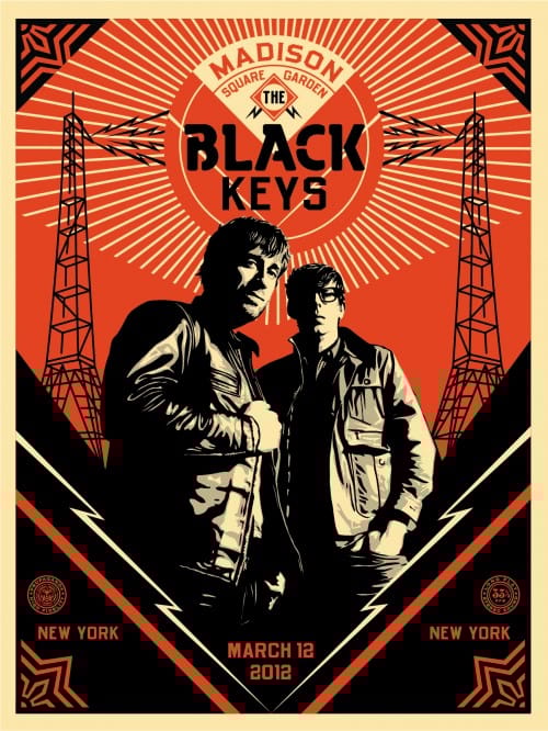 A világhírű Obama-plakát készítőjének vagány The Black Keys poszterei