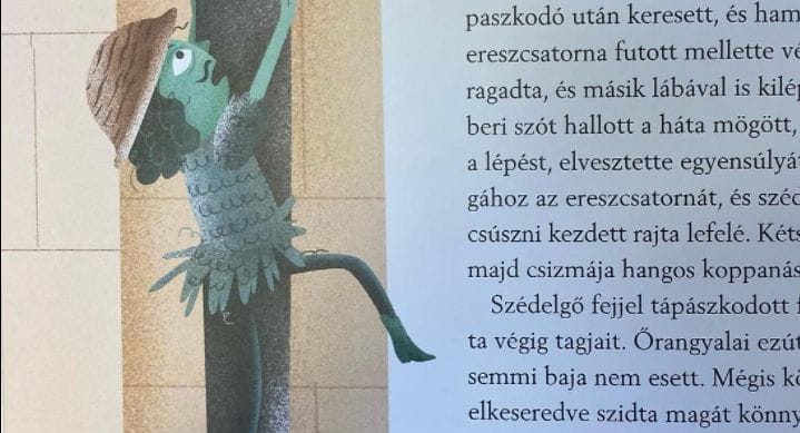 A parlamenti dolgozók gyerekei olyan könyvet kaptak, amiben a főszereplő ereszcsatornán mászik