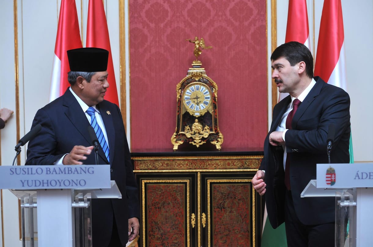 Áder Jánosnál járt Susilo Bambang Yudhoyono
