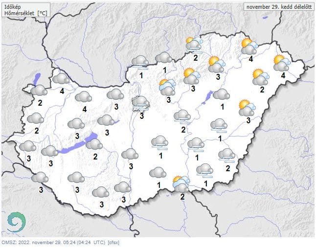 Ha egy kis mázlink van, az ország egy része fölött kisüthet a nap