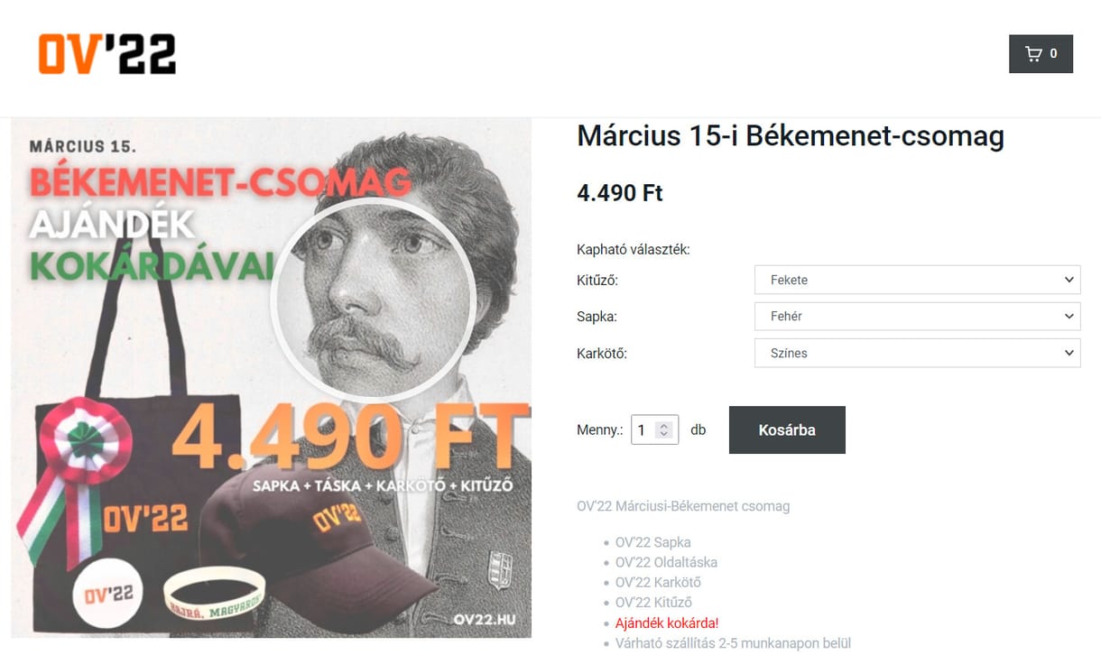 Minden vágya egy Békemenet-kit március 15-re? Eljött az ön ideje!