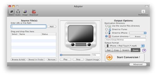 A hét Maces alkalmazása: Adapter - videók letöltése, konvertálása egyszerűen