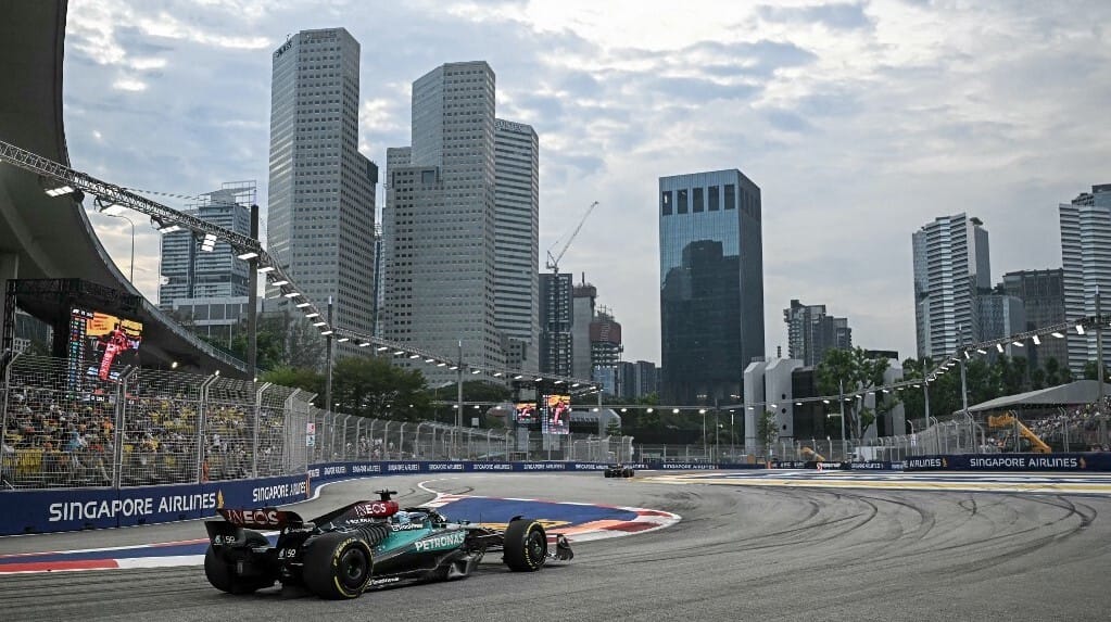 Megint felbukkant egy gyík a szingapúri F1-es versenypályán