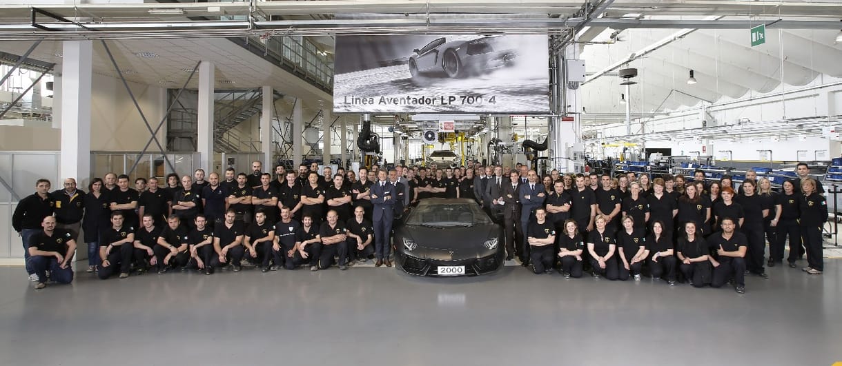 Elkészült a kétezredik Aventador a Lamborghininél