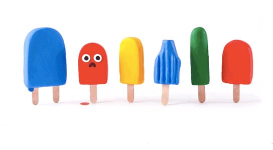 Rémült jégkrém ma a Google mozgó logójának főszereplője