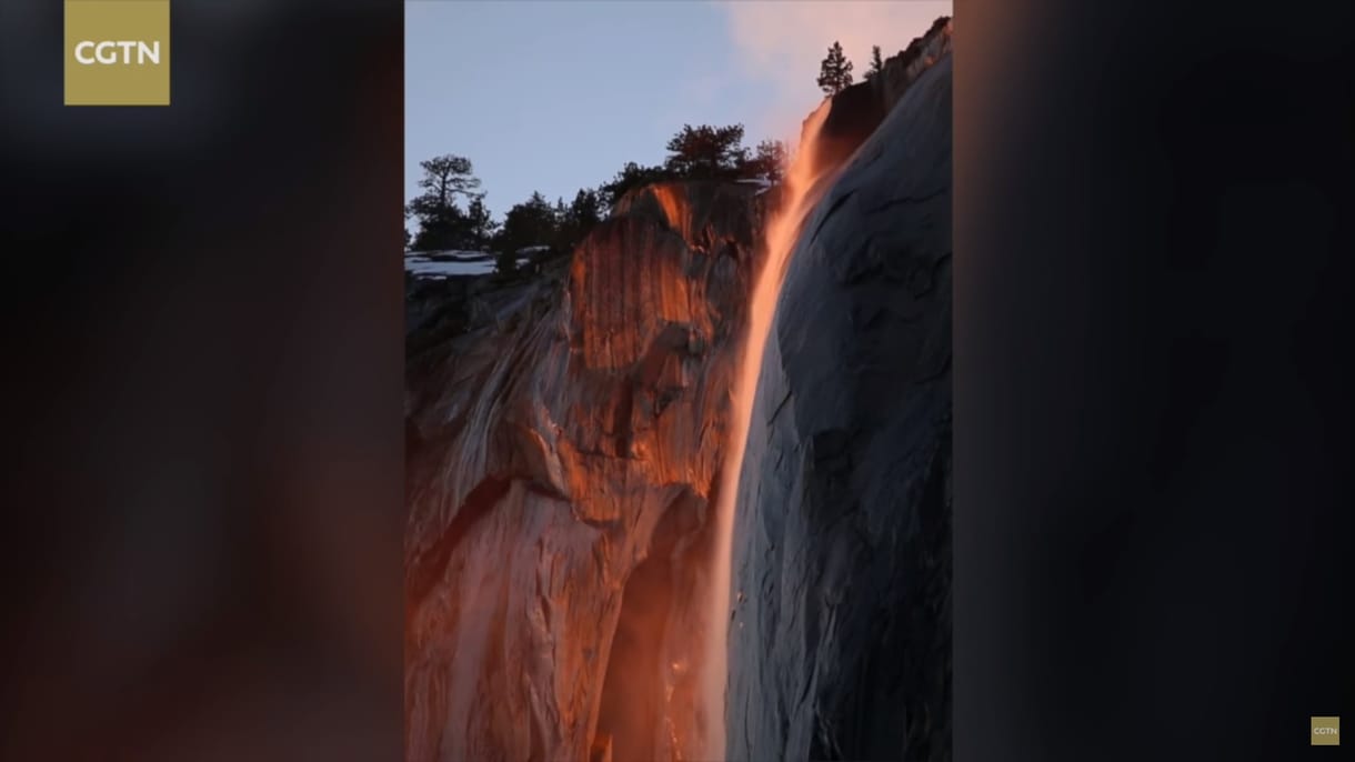 Ismét tűzzuhataggá változott a Yosemite-vízesés
