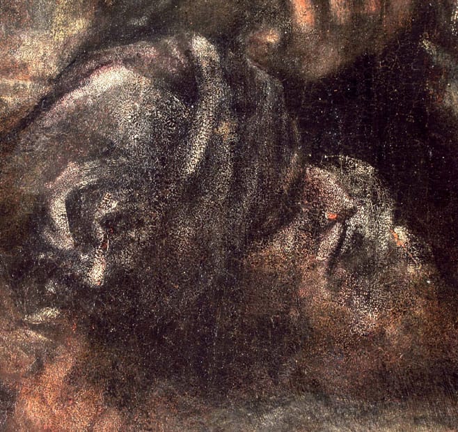 Tiziano arcképe Tiziano festményén bujkált