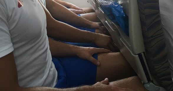 Fapadoson szorongtak a Rióba utazó termetes szerb pólósok – fotó