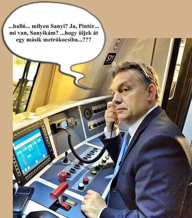 A 4-es metrón pózoló Orbán beindította a mémgyárat