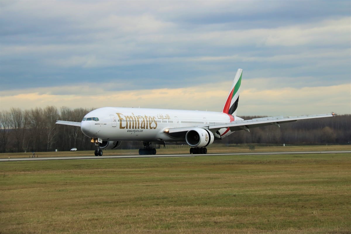 Ritkán látott óriásgépet avatott Ferihegyen az Emirates - fotó