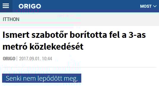 5 kiváló mém a 3-as metrót másfél órára leállító Husi kutyáról