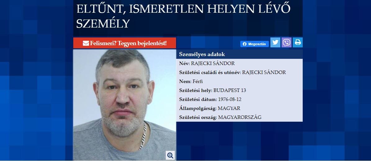 Holtan találták meg Pindroch Csaba sógorát
