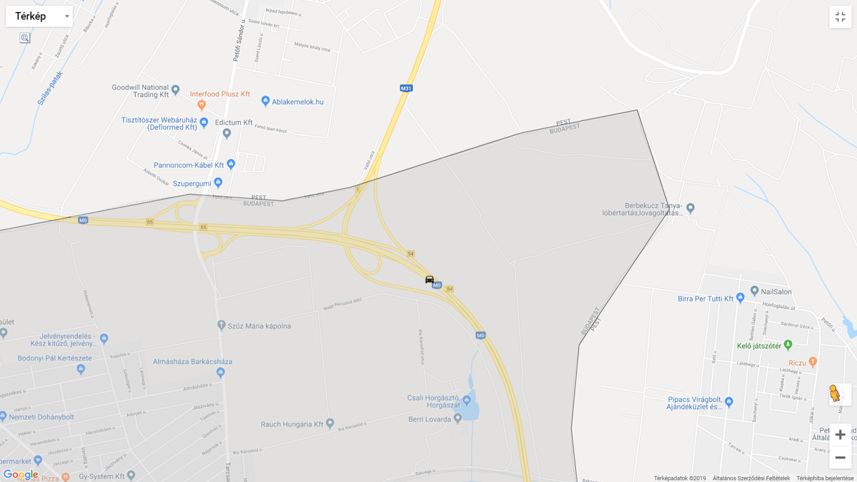 Karambolban borult fel egy kocsi az M0-son