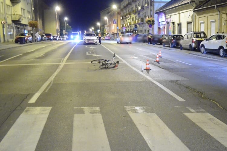 Elgázoltak egy biciklist Újpesten