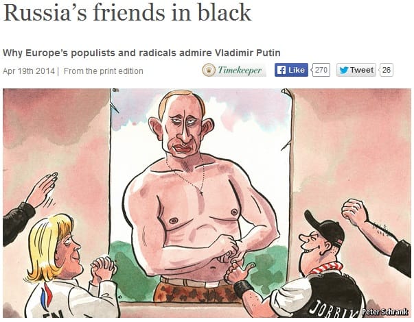 Economist: a jobbikos EP-szavazatok Putyint segíthetik – karikatúra