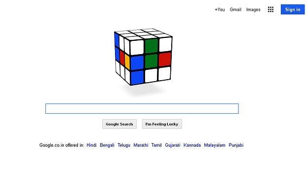 Előkelő helyen végzett a Google Rubik-kockás logója