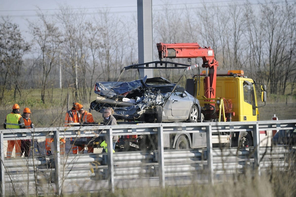 Fotó: Csúnya baleset történt az M0-son