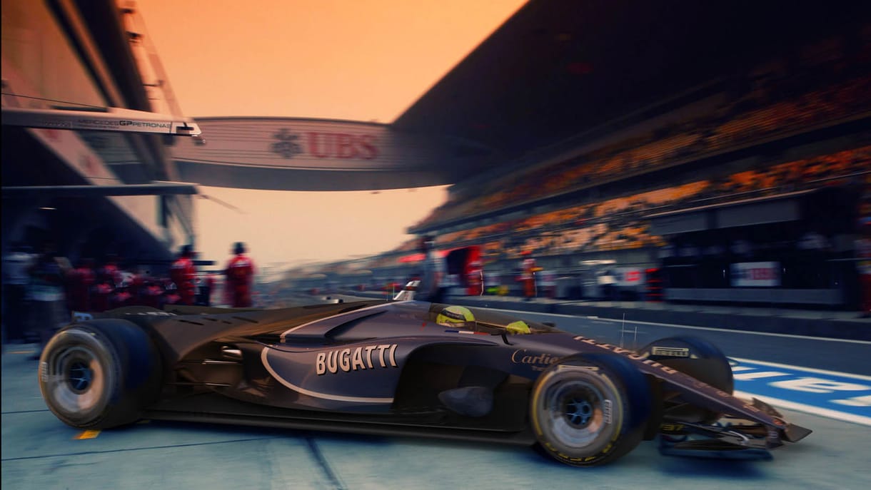 Meseszép lenne a Bugatti Forma–1-es autója, itt van róla 10 kép