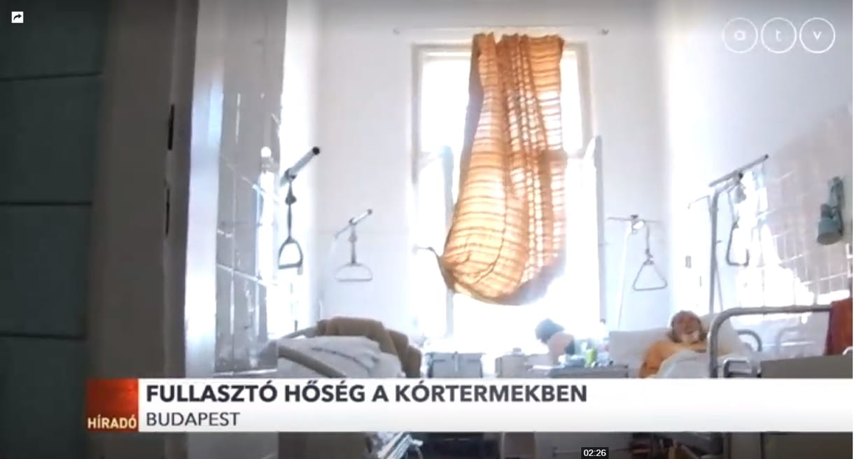 Nemcsak a metrón, a kórházakban is 32 fok van