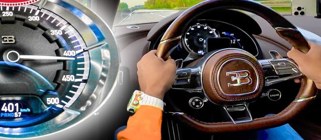 413 km/h-val próbálgatta Bugattija végsebességét egy tulajdonos a német autópályán – videó