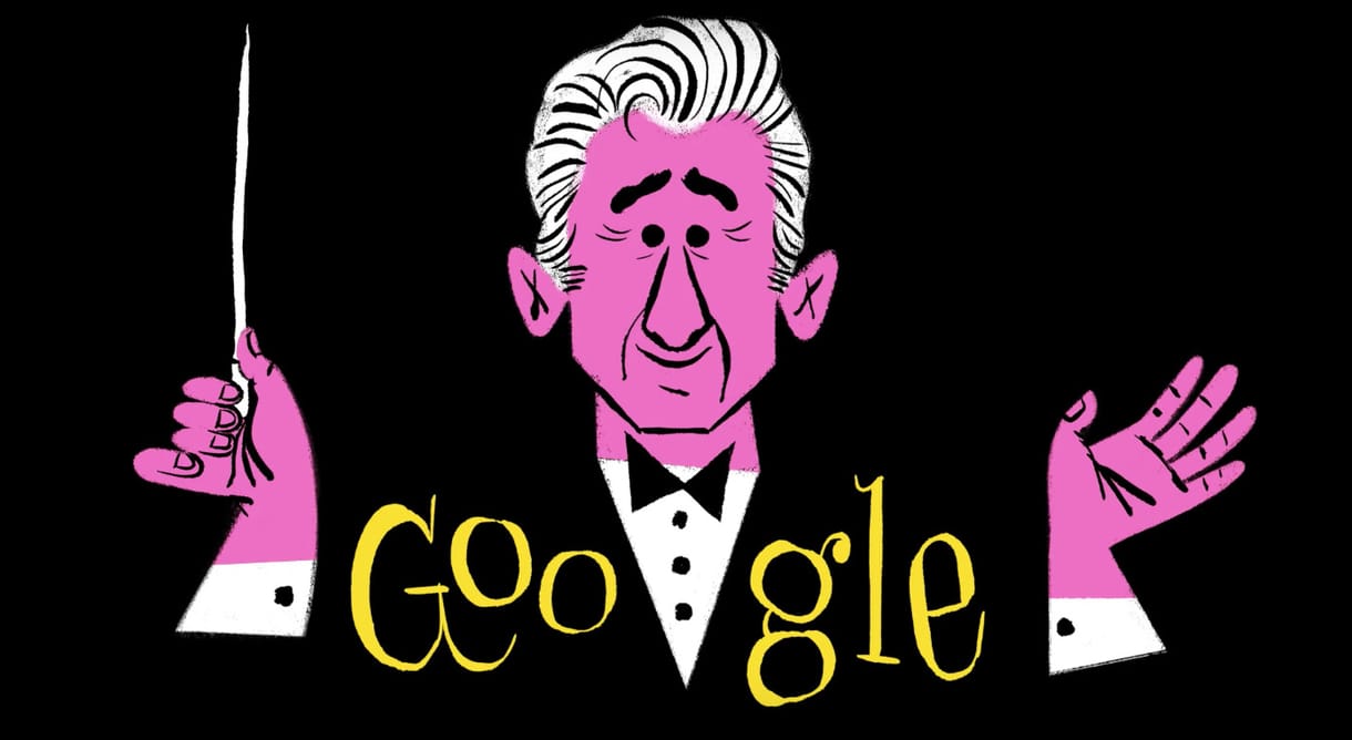 Miért van ma Leonard Bernstein a Google kereső logójának helyén?