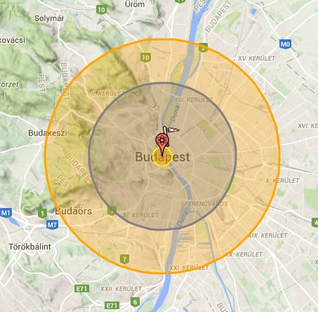 Ilyen kárt okozna a lakóhelyén egy atombomba