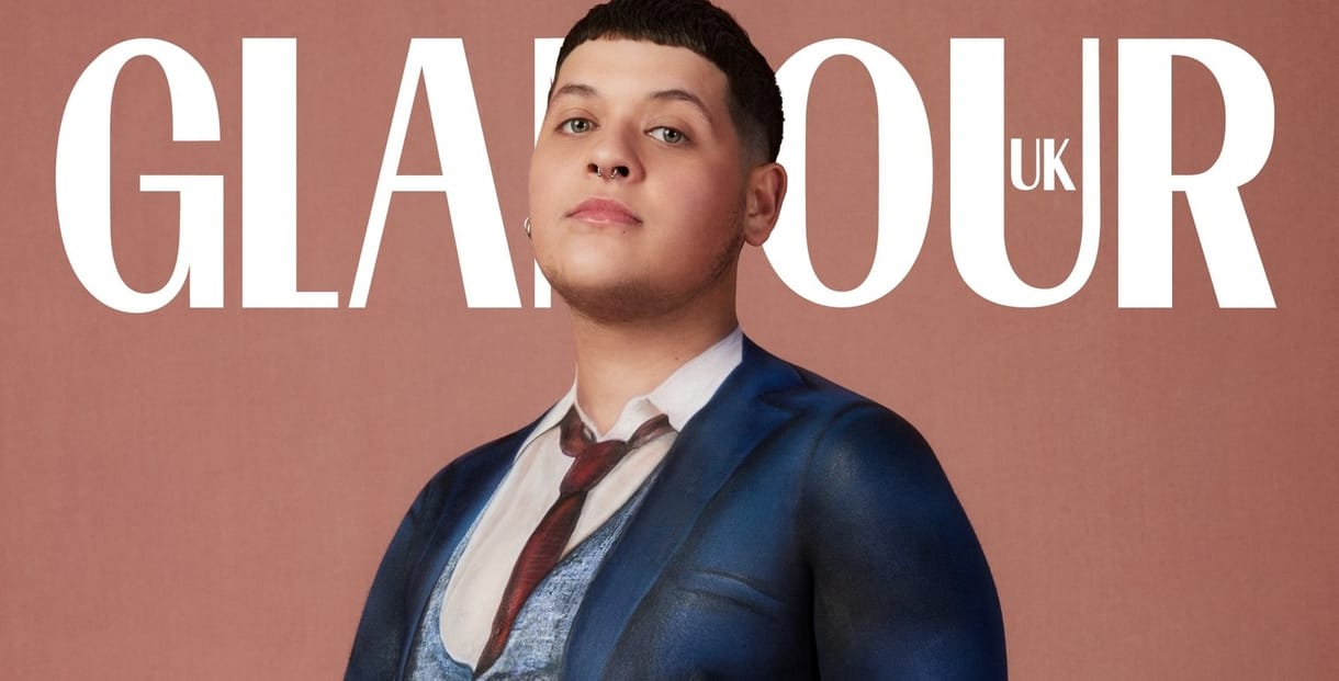 Terhes, transznemű férfi szerepel a brit Glamour magazin címlapján