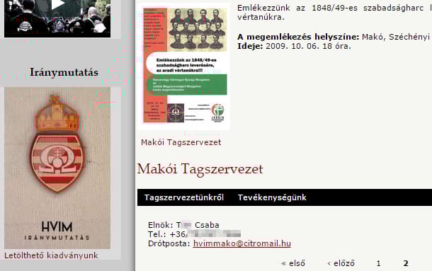Lopás miatt letartóztatták a Hatvannégy Vármegye makói elnökét
