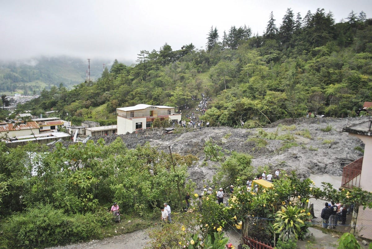 Sárlavina Guatemalában