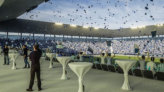 Drágul Mészáros Lőrinc eszéki csapatának stadionja