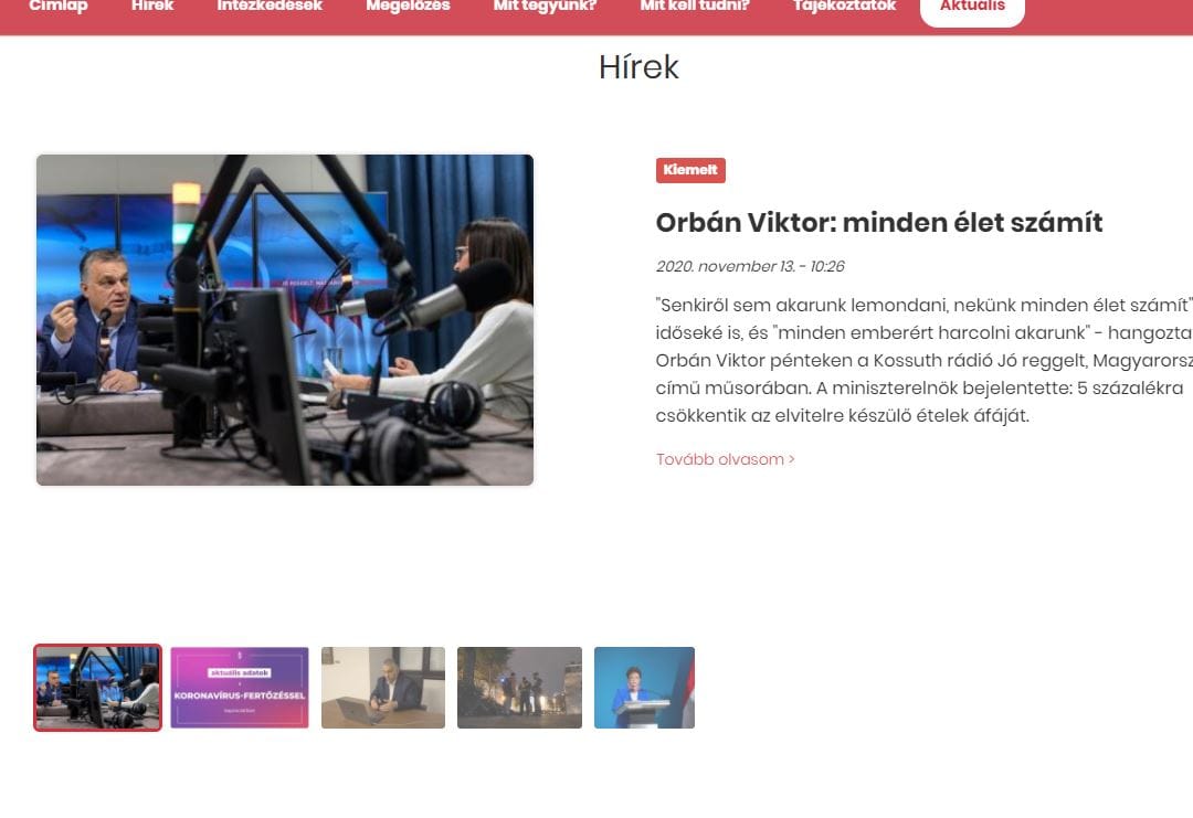 Megtámadták a magyar járványügyi oldalt, a koronavirus.gov.hu-t