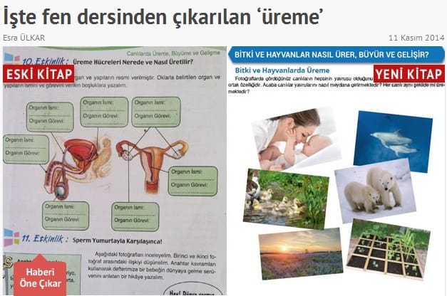 Kacsákra cseréltette a nemi szerveket egy bioszkönyvben a török kormány