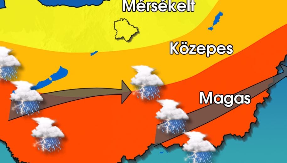 Az ország középső és déli részét tarolhatja le a vihar
