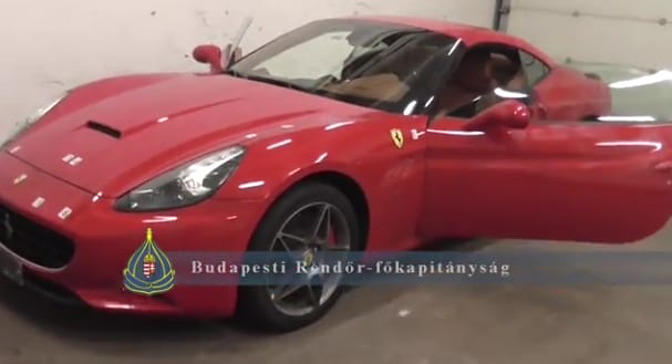 Nagy fogás: körözött spanyol Ferrarira bukkantak egy budai teremgarázsban - videó