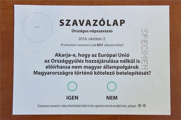 Mikor érvényes egy szavazólap?